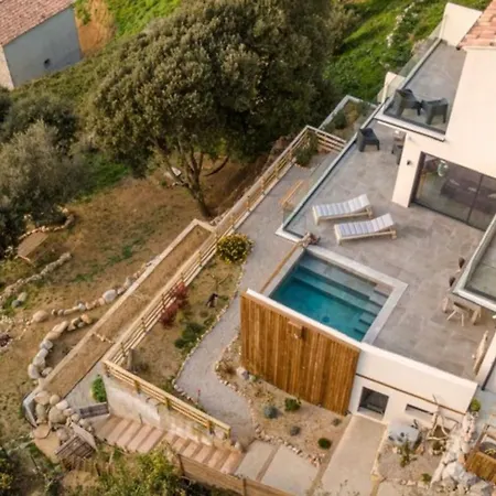 Villa New Quiet Upscale Air-conditioned T2 With Heated Pool & Sea View Sollacaro