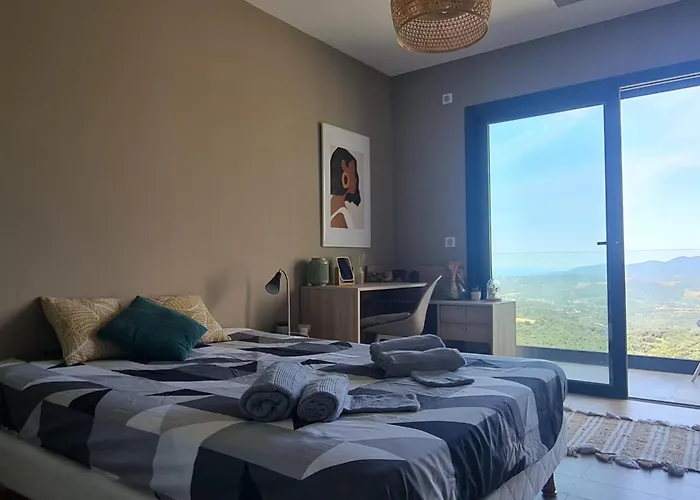 Villa New Quiet Upscale Air-conditioned T2 With Heated Pool & Sea View