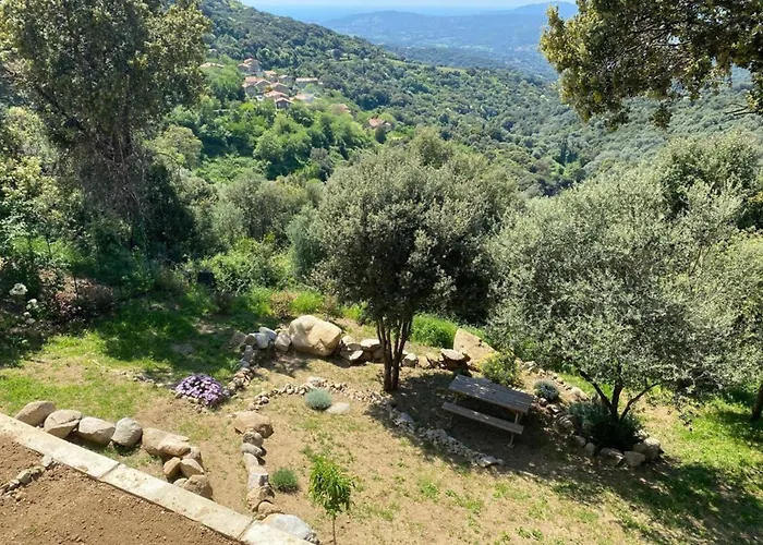 New Quiet Upscale Air-conditioned T2 With Heated Pool & Sea View Villa Sollacaro